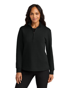 Port Authority LK210 Short-Sleeve-Women's Wearever Signature Double Pique 1/4-Zip Short-Sleeve