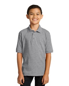 Port & Co KP55Y Short-Sleeve-Youth 5.5-Ounce Jersey Knit Polo Shirt Short-Sleeve