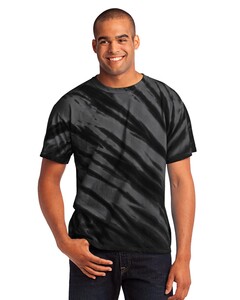 Port & Co PC148 S-Essential Tiger Stripe Tie-Dye T-Shirt S