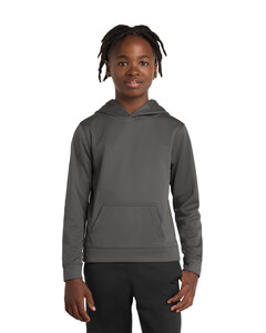 Port &amp; Co PC590YH Moisture-Wicking-Youth Performance Fleece Hoodie Moisture-Wicking