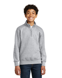 Port &amp; Co PC78YQ XS-Youth Core Fleece 1/4-Zip Pullover Sweatshirt XS