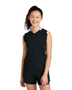 Youth Club Sleeveless V-Neck Sport-Tek YST441