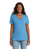 Port & Co LPC54V Women's 5.4-oz 100% Cotton V-Neck T-Shirt