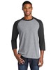 Port & Co PC55RS 50/50 Cotton/Poly 3/4-Sleeve Raglan T-Shirt