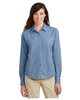Port & Company LSP10 Women's Long Sleeve Value Denim Shirt