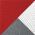 Red/ White/ Heather Grey