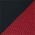 Black/ Deep Red