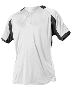 Alleson Athletic 5081B White-ADULT BASEBALL JERSEY White