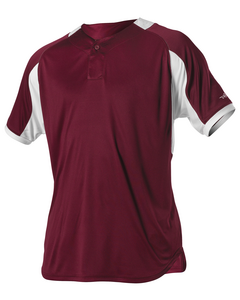 Alleson Athletic 5081BY Maroon-YOUTH BASEBALL JERSEY Maroon