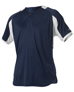 Alleson Athletic 5081BY Navy-YOUTH BASEBALL JERSEY Navy