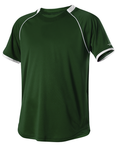 Alleson Athletic 508C1Y Green-Youth Baseball Jersey Crew Neck Green