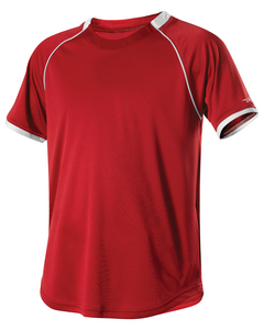 Alleson Athletic 508C1Y Red-Youth Baseball Jersey Crew Neck Red