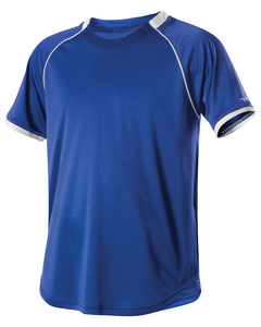 Alleson Athletic 508C1Y Blue-Youth Baseball Jersey Crew Neck Blue