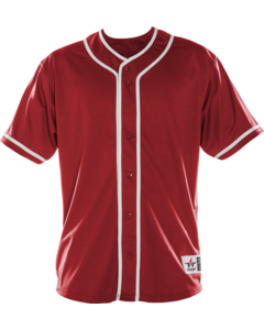 Alleson Athletic 52MBBJY Red-Youth Diamond Jersey Red