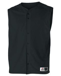 Alleson Athletic 52MVY Black-Youth Baseball Vest Black