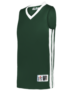 Alleson Athletic 538JW Green-Womens Single Ply Basketball Jersey Green