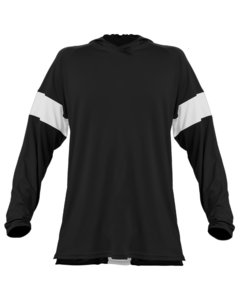 Alleson Athletic 545LSA Black-CONTENDER L/S SHOOTER SHIRT Black