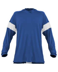 Alleson Athletic 545LSY Blue-CONTENDER L/S YOUTH SHOOTER SHIRT Blue