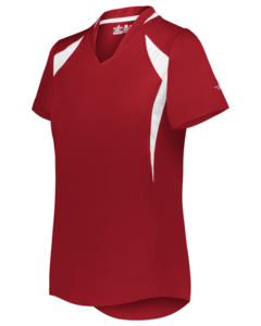 Alleson Athletic 552JG Red-Girls Short Sleeve Fastpitch Jersey Red