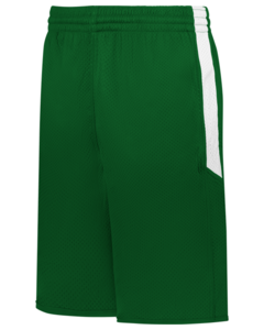 Alleson Athletic 589PSPY Green-Youth Single Ply Reversible Mesh Shorts Green