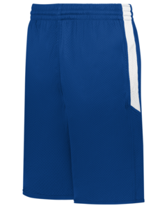 Alleson Athletic 589PSPY Blue-Youth Single Ply Reversible Mesh Shorts Blue