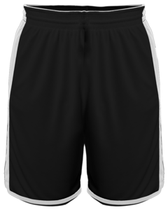 Alleson Athletic 590PSP Black-CROSSOVER REVERSIBLE SHORT Black