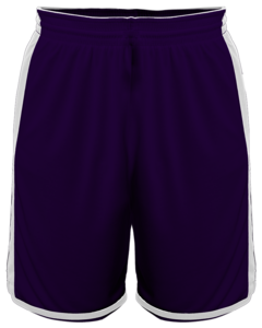 Alleson Athletic 590PSPY Purple-CROSSOVER YOUTH REVERSIBLE SHORT Purple