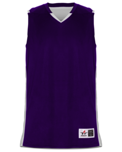 Alleson Athletic 590RSP Purple-CROSSOVER REVERSIBLE JERSEY Purple