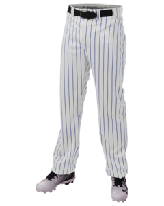 Alleson Athletic 655WPN White-CRUSH Pinstripe Pant White