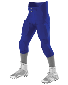 Alleson Athletic 689SY Blue-Youth Integrated Football Pants Blue