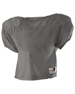 Alleson Athletic 705Y Gray-Youth Practice Football Jersey Gray