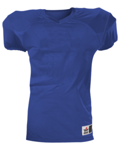 Alleson Athletic 751Y Blue-Youth Pro Game Football Jersey Blue