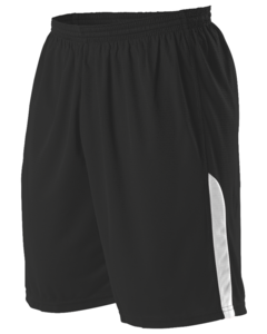Alleson Athletic A205BY Black-Youth NBA Blank Game Shorts Black