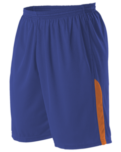 Alleson Athletic A205BY Blue-Youth NBA Blank Game Shorts Blue