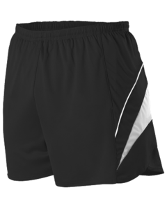 Alleson Athletic R1LFP Black-Mens Loose Fit Track Shorts Black