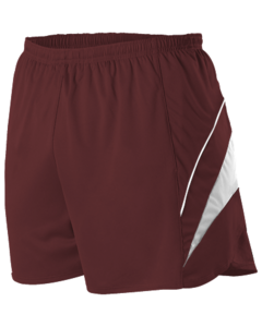 Alleson Athletic R1LFP Maroon-Mens Loose Fit Track Shorts Maroon