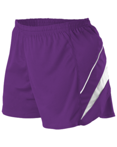 Alleson Athletic R1LFPW Purple-Womens Loose Fit Track Shorts Purple