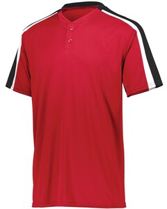 Unisex We Sub’N ️ Interlock Baseball Jersey Blank Cream / Red Piping / Large