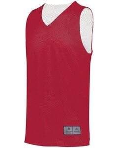 Youth Tricot Mesh Reversible Basketball Jersey Red Augusta Sportswear 162 Red