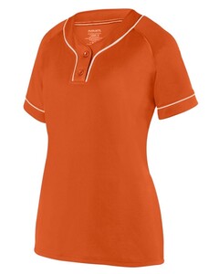 Women's Overpower Two-Button Jersey Orange Augusta Sportswear 1670 Orange