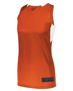 Women's STEP-BACK BASKETBALL JERSEY Orange Augusta Sportswear 1732 Orange