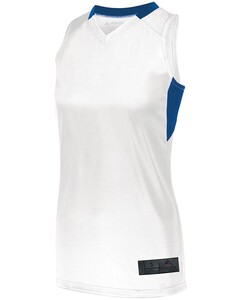 Augusta Sportswear 1732 White-Women's Step-Back Basketball Jersey White