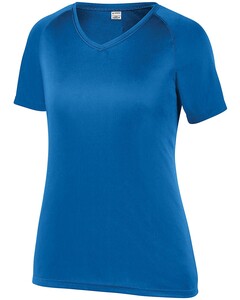 Women's Attain Wicking Raglan Sleeve T-Shirt Blue Augusta Sportswear 2792 Blue