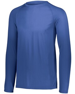 Attain Long Sleeve Performance T-Shirt Blue Augusta Sportswear 2795 Blue