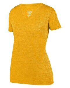 Women's Shadow Tonal Heather Training Tee Yellow Augusta Sportswear 2902 Yellow