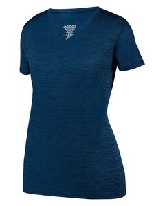 Women's Shadow Tonal Heather Training T-Shirt Navy Augusta Sportswear 2902 Navy