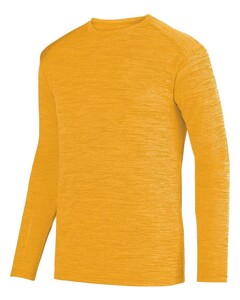 Shadow Tonal Heather Long Sleeve Tee Yellow Augusta Sportswear 2903 Yellow