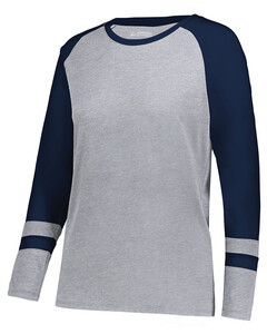 Women's Fanatic 2.0 Long Sleeve Tee Gray Augusta Sportswear 2917 Gray