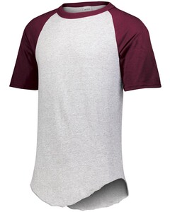 Augusta Sportswear 423 Gray-Short Sleeve Baseball Jersey Gray