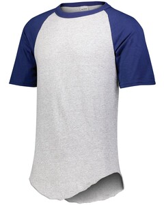 Short Sleeve Baseball Jersey Gray Augusta Sportswear 423 Gray
